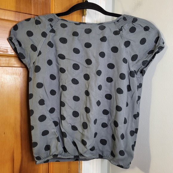 H&M Girls Polka Dot Cap Sleeved Top - Picture 5 of 9